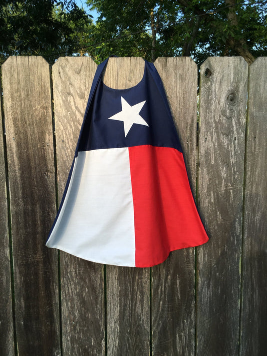 TX Flag Cape - Handmade and Reversible