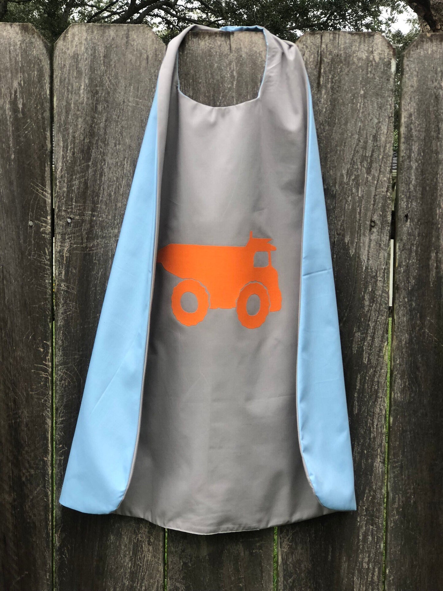 Custom Dump Truck Cape - Handmade and Reversible