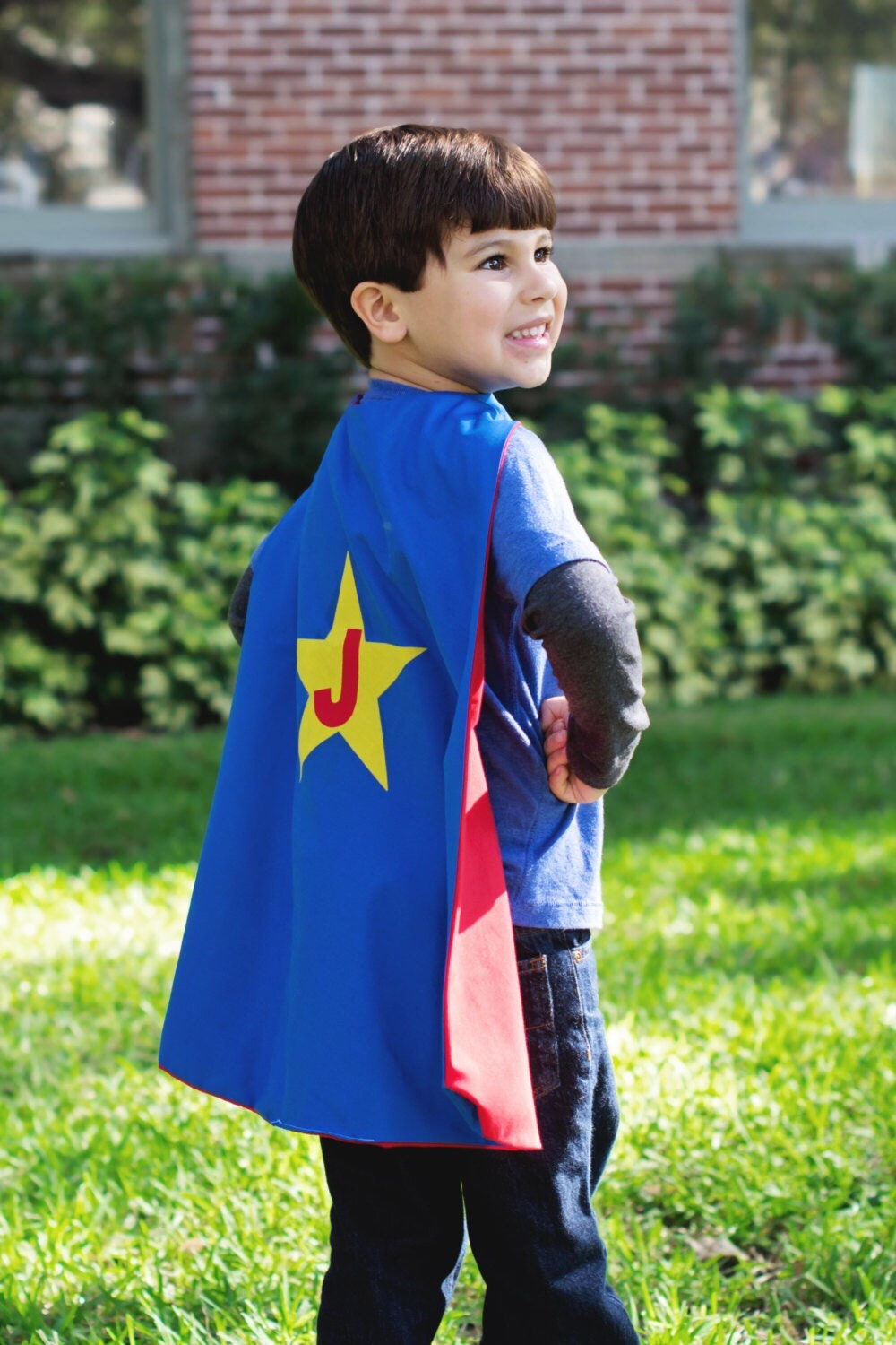 Custom Boy's Cape - Handmade and Reversible