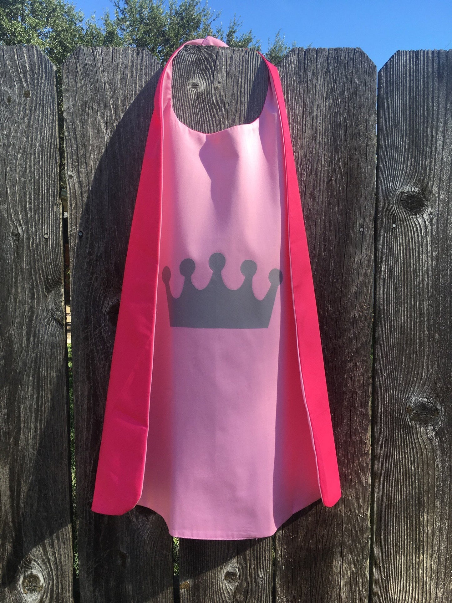 Custom Kid's Tiara Princess Cape - Handmade and Reversible