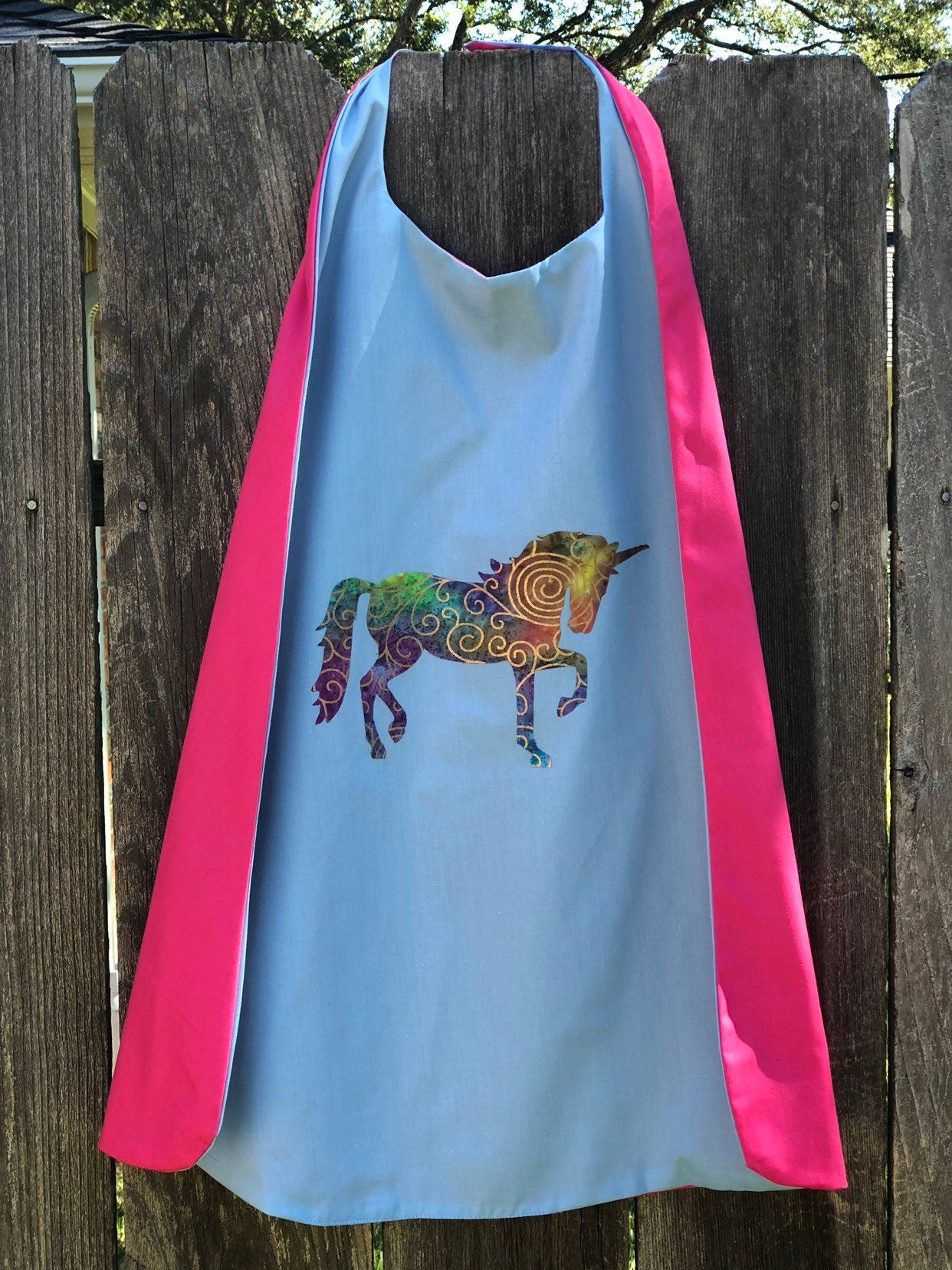 Custom Kid's Unicorn Cape - Handmade and Reversible