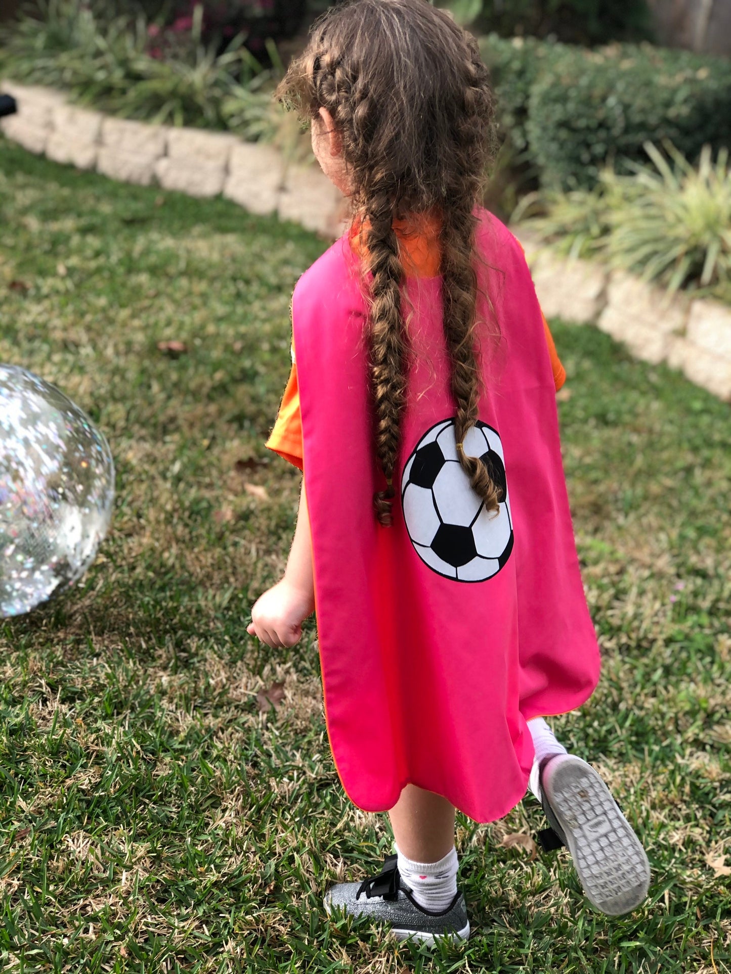 Custom Soccer Ball Cape - Handmade and Reversible