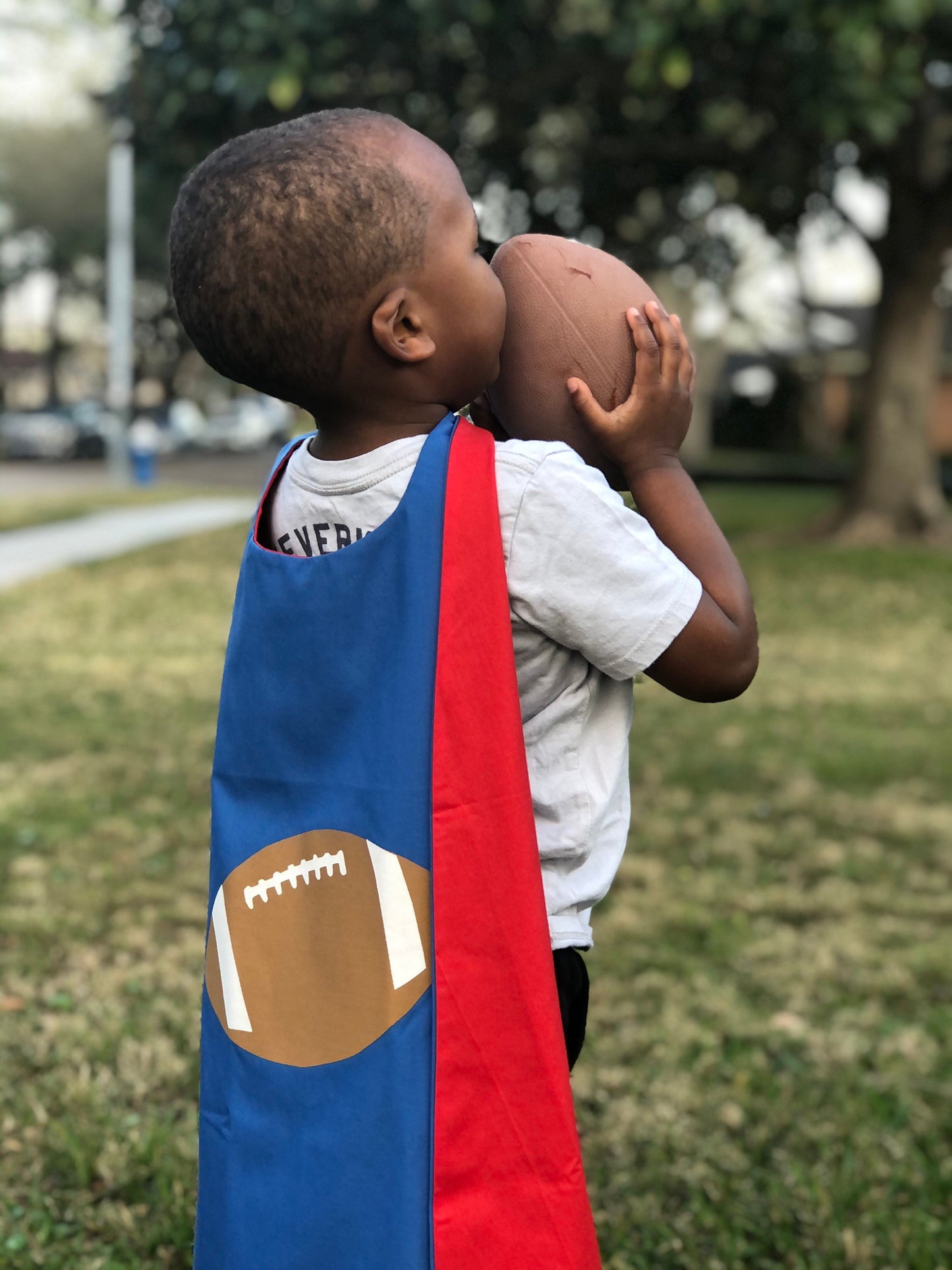 Custom Football Cape - Handmade and Reversible