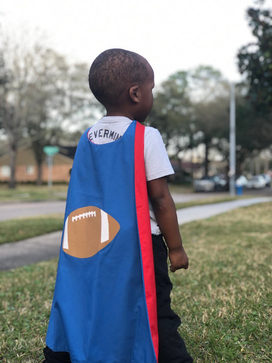 Custom Football Cape - Handmade and Reversible