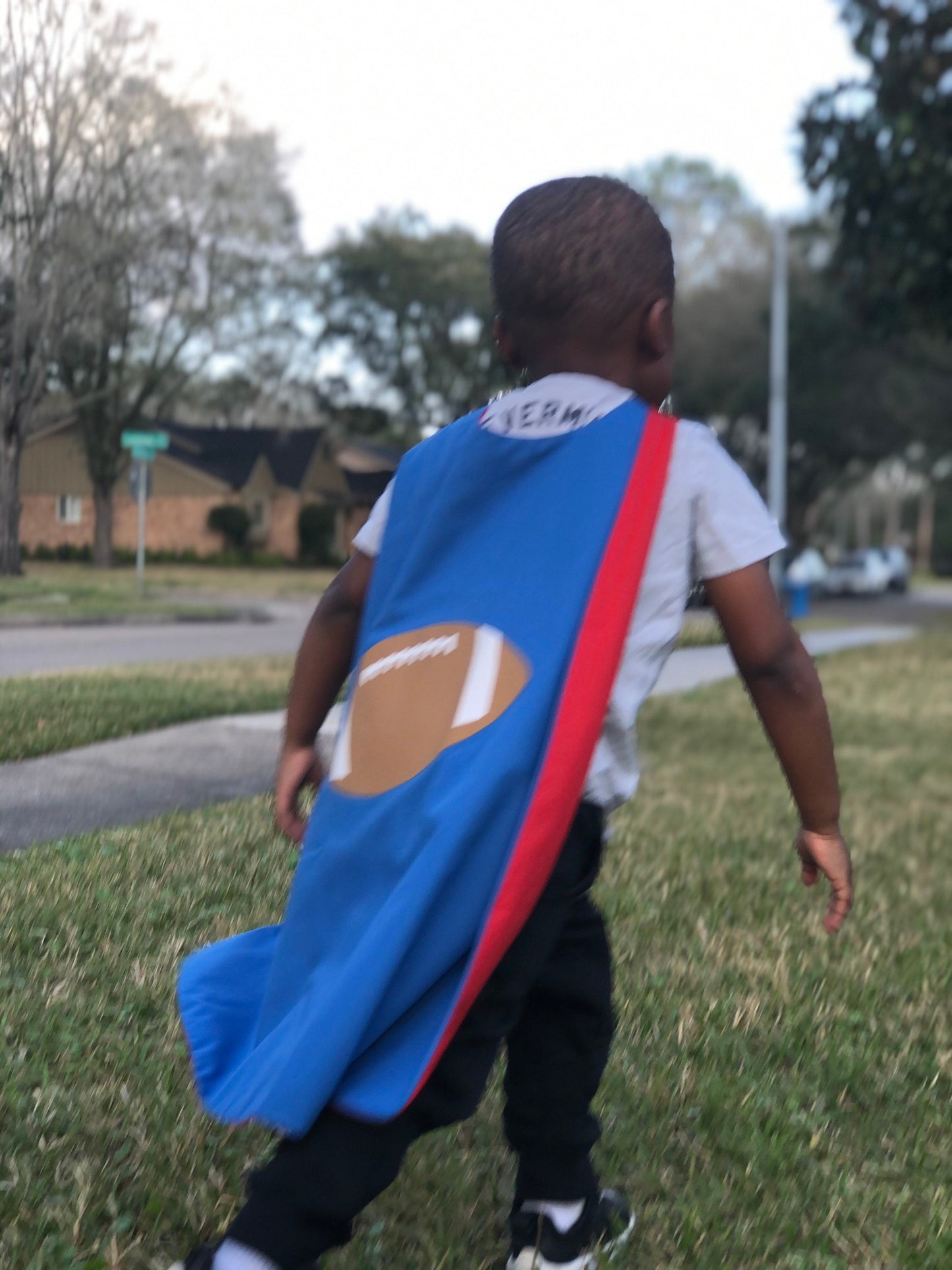 Custom Football Cape - Handmade and Reversible