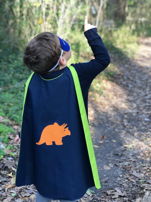 Custom Triceratops Cape - Handmade and Reversible