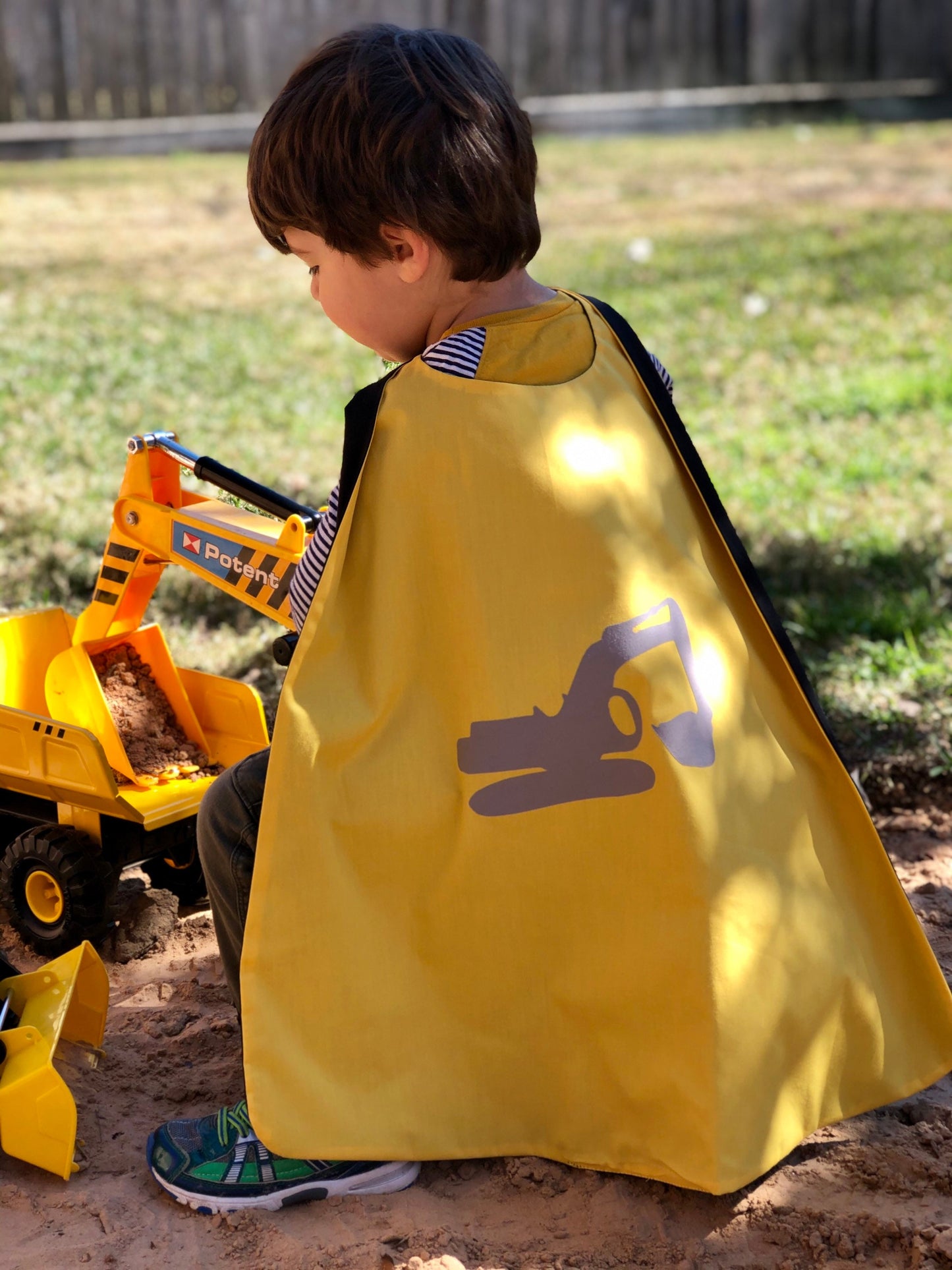 Custom Excavator Cape - Handmade and Reversible