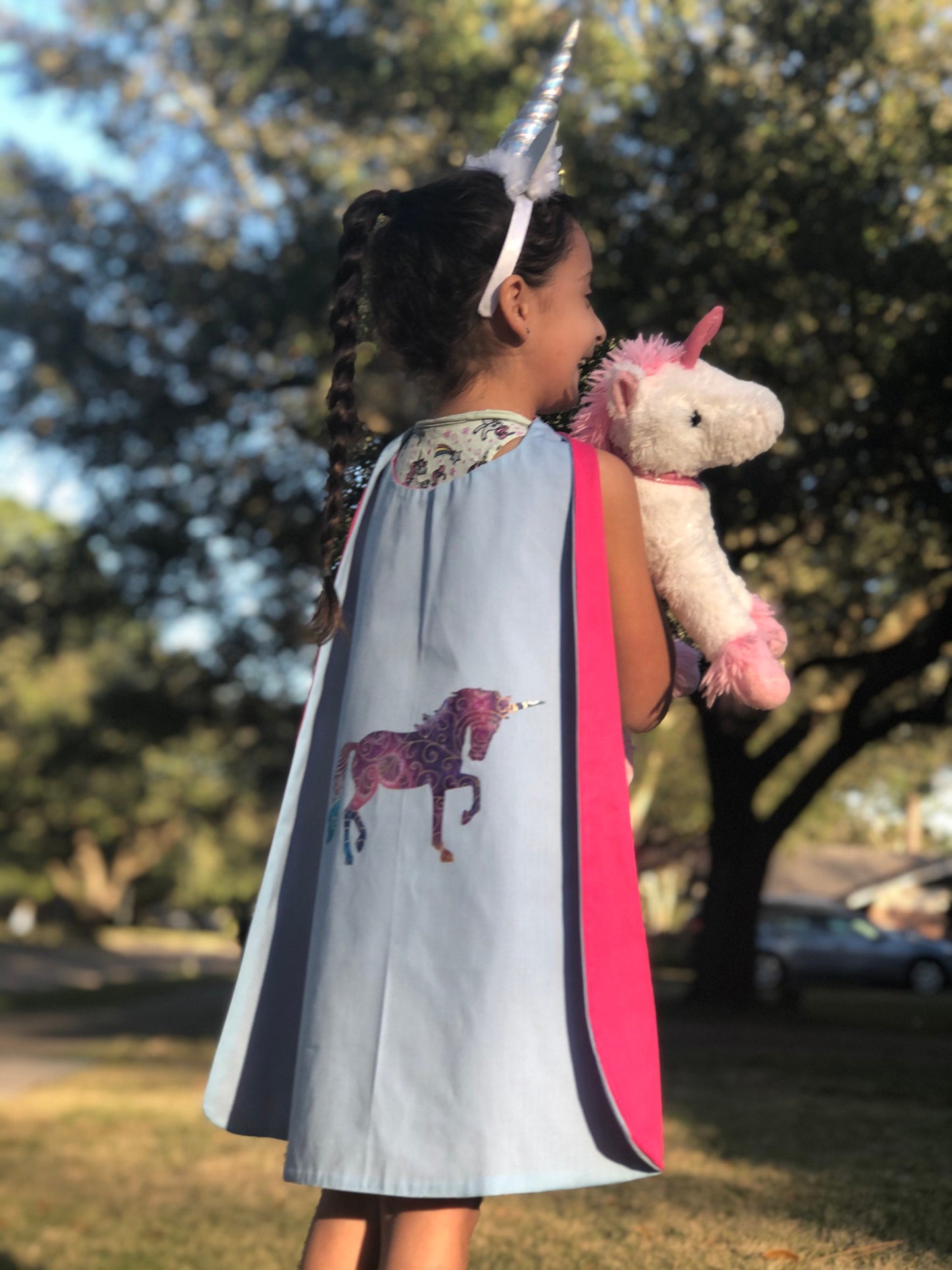 Custom Kid's Unicorn Cape - Handmade and Reversible