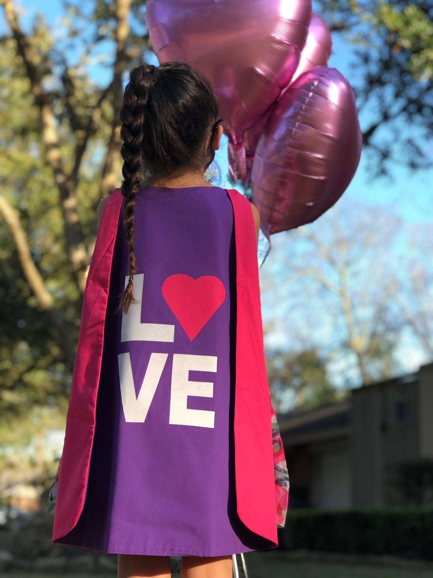 Custom LOVE Cape - Handmade and Reversible