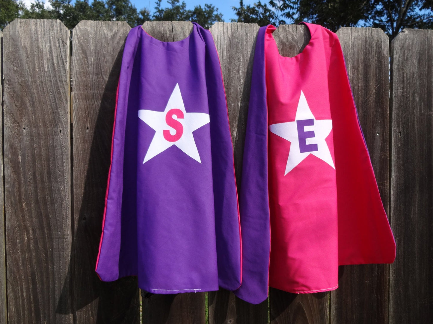 Custom Kid's Cape - Two sided, design on both sides- Handmade and Reversible