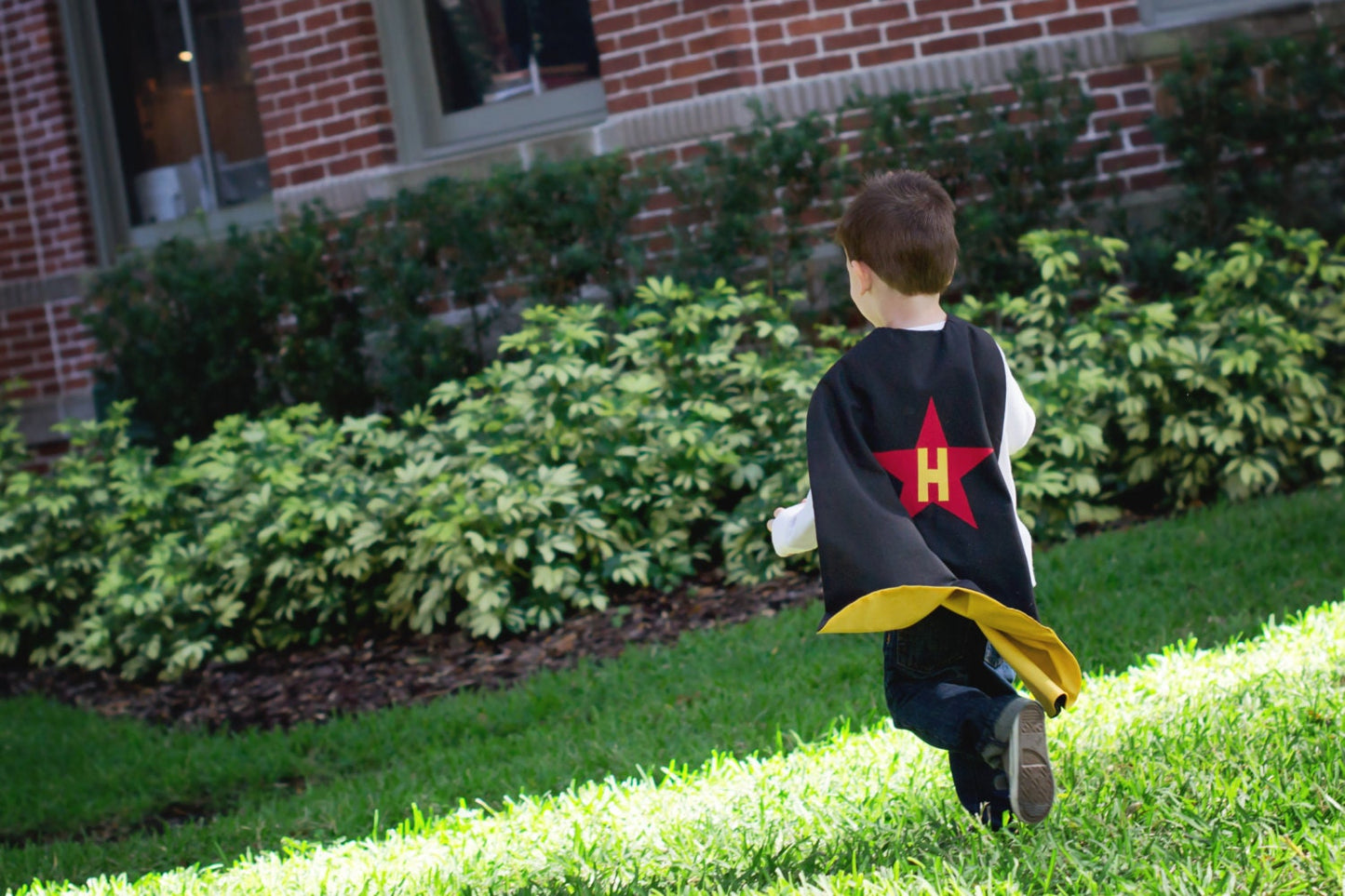 Custom Kid's Firetruck Cape - Handmade and Reversible