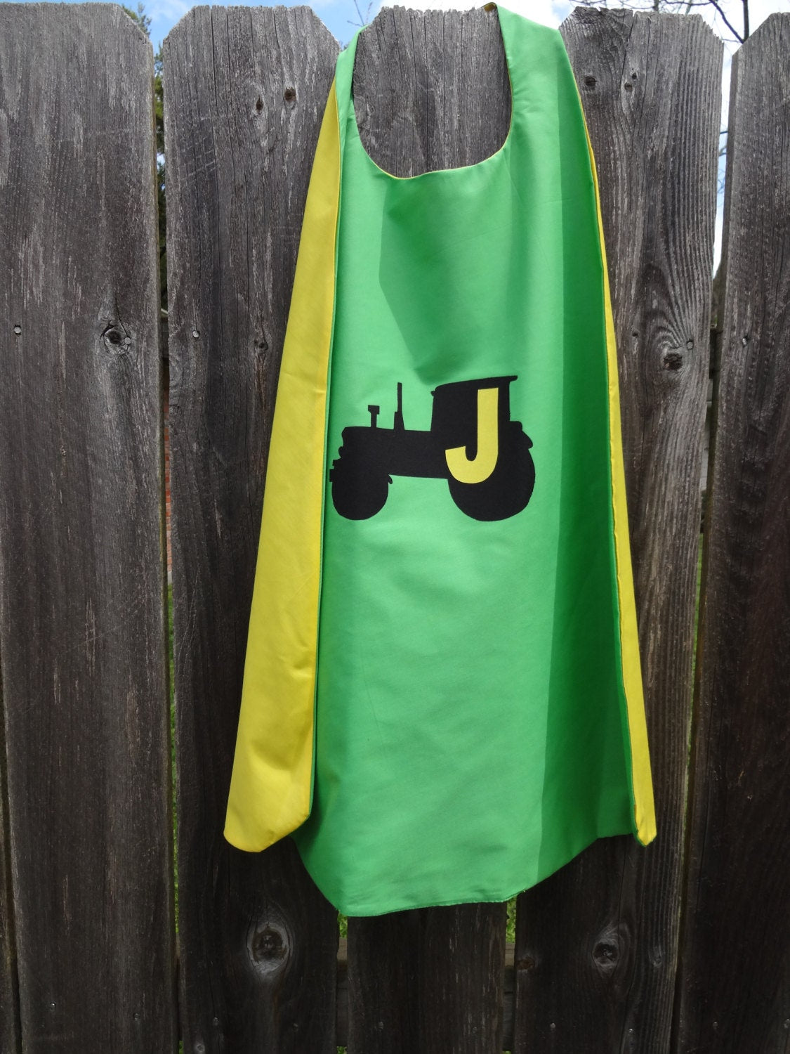 Custom Tractor Cape - Handmade and Reversible