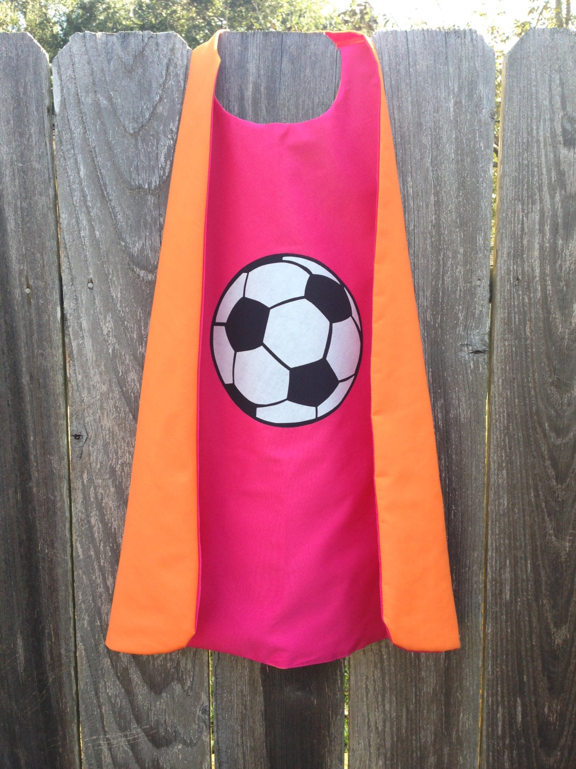 Custom Soccer Ball Cape - Handmade and Reversible